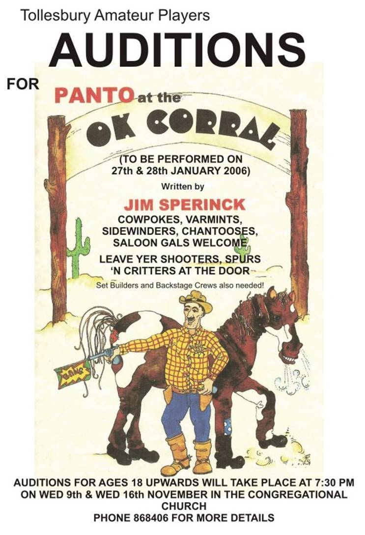 Audition poster